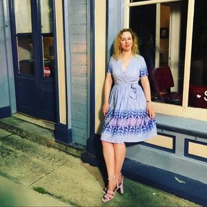 True Vintage Gingham Wrap Dress